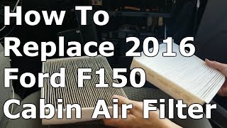 How To Change Cabin Air Filter 2016 F150 [upl. by Orsini835]