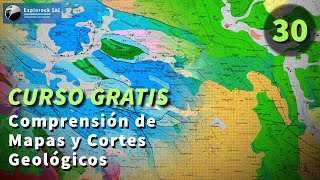 Curso Gratuito de Geología HD 1080p Comprensión de Mapas y Cortes Geológicos 3032 I Explorock [upl. by Joy188]