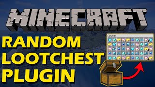 Custom crates in Minecraft with Random Loot Chest Plugin [upl. by Gimble]