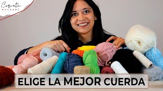 5 Mejores CUERDAS para Macramé la última te Sorprenderá [upl. by Elin969]