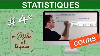 LE COURS  Statistiques  Quatrième [upl. by Reade730]