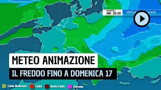 Animazione Meteo il freddo fino a domenica 17 novembre [upl. by Thatch]