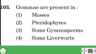 Gemmae aur present in Neet 2022 pyq [upl. by Nahamas]