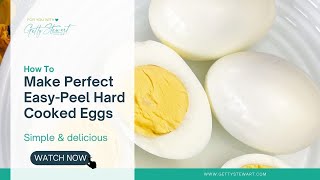 How to Make Perfect Easy Peel Hard Cooked Eggs [upl. by Elsie]