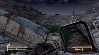 Fallout new vegas Out of bounds wreck site [upl. by Enenaj]