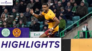 Celtic 11 Motherwell  Late Obika Equaliser Gives Steelmen Draw  cinch Premiership [upl. by Noyk]