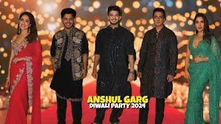 Munawar Faruqui Riyaz Aly and Pragya Jaiswal at Anshul Garg Diwali Bash [upl. by Eniaj]