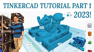 Tinkercad Tutorial Part 1  Interface Movement Settings and Grid [upl. by Litton]