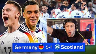 GERMANY DOMINATE 51 EUROS 2024 GERMANY VS SCOTLAND REACTION [upl. by Johannes717]