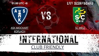 ASK Mochart Koflach VS SC Weiz International Club Friendly LIVESCORE [upl. by Kelula578]