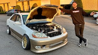 JZX110 INSANE Transformation Most SLEPT ON JDM car [upl. by Elbam]