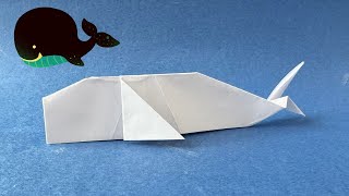 Walvis vouwen met papier  Hoe je een papieren walvis vouwt  Origami vis [upl. by Viki]