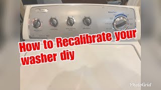 How To Recalibrate A Whirlpool Washer [upl. by Fuller520]