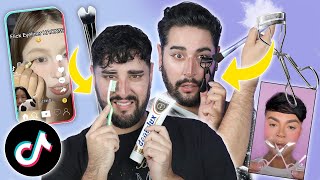 Testing more TikTok VIRAL Makeup amp Skincare Hacks 💜🖤 The Welsh Twins [upl. by Atirhs605]