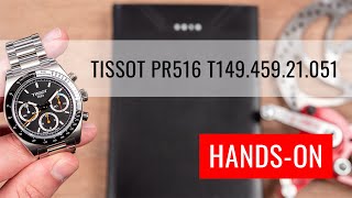 HANDSON Tissot PR516 Mechanical Chronograph T1494592105100 [upl. by Aziaf]