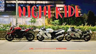 Night ride to Hitec City  Hyderabad  Superbikes [upl. by Boru231]