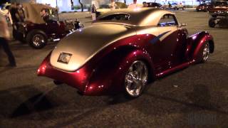 1937 Ford Coupé Custom Street Rod at Mixtecas Cruise nights [upl. by Yniar]