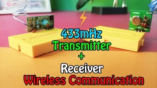 433mhz RF Transmitter and Receiver Module Tutorial [upl. by Aikar249]