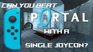 can you beat portal using a single joycon [upl. by Enail]