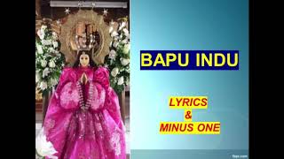 Bapu Indu Lyrics and Minus One Tradisyunal [upl. by Ecirtnahc]