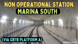 Ride through nonoperational TE21 Marina South Station January 2023 SMRT [upl. by Selia]