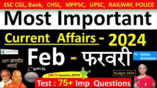 Current Affairs February 2024  Important current affairs 2024  Current Affairs Quiz  Akshay sir [upl. by Anuqahs]