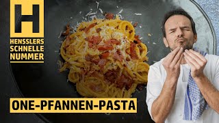 Schnelles OnePfannenPasta Rezept von Steffen Henssler [upl. by Nwhas]