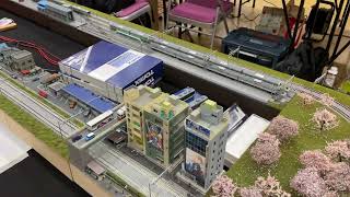 Japanese Ttrak layout on exhibition in Budapest November 2024 [upl. by Ahseyd379]