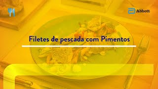 Receita  Filetes de Pescada com Pimentos [upl. by Ilonka]