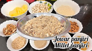 Millet panjiri  jowar ke atte ki panjiri  winter special recipe [upl. by Pros]