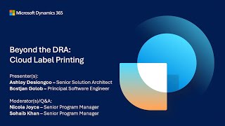 Beyond the DRA Cloud Label Printing for Dynamics 365 Supply Chain Management  TechTalk [upl. by Gothurd868]