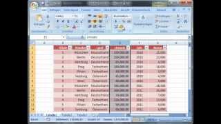 Tabellen Erstellen in MS Excel  Excellernende [upl. by Eveivaneg]