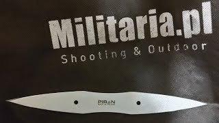 Nóż rzutka Piran Hybrid  Steel  unboxing Militariapl [upl. by Hutchins]