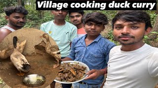 Village cooking duck curry masala  village cooking duck curry village youtubevideo trending [upl. by Attelrak285]