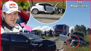 Sebastian Horror Crash🔴 Rallying 8 Time World Champion Sebastian Ogier Injured in Crash in Poland 🇵🇱 [upl. by Acquah]