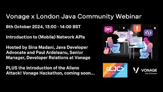 Vonage x London Java Community Webinar October 8 2024 [upl. by Esinrahs]