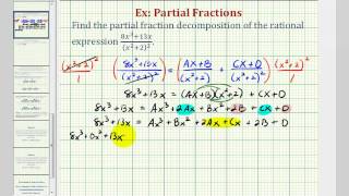 Ex 6 Partial Fraction Decomposition Repeating Quadratic Factors [upl. by Keener]