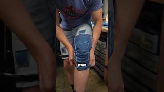 DIY nonNewtonian knee pads mtblove bikehacks mtbbikes [upl. by Ardnuassak]