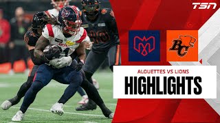 CFL WEEK 20 BC Lions vs Montreal Alouettes FULL HIGHLIGHTS [upl. by Ydollem]