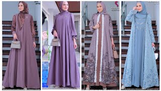 trend busana gamis hijab muslimah terbaru simple dan elegan [upl. by Higginson]