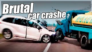 Brutal Car Crash Compilation 💥 BeamNG Drive [upl. by Maurili]