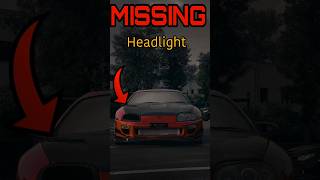 Why SUPRAs One Headlights are missing ⚡  supra toyota automobile [upl. by Arakahs74]