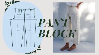 Make Pants that FIT from Scratch  Trouser Block Tutorial  LYDIA NAOMI [upl. by Mil]