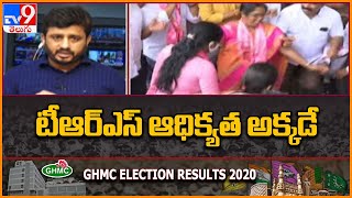 GHMC Election Results 2020  TRS stays in lead as counting progresses  TV9 [upl. by Dinse216]