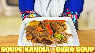 Senegalese Okra Soup Soupe Kandia  African Food Recipes [upl. by Susan]