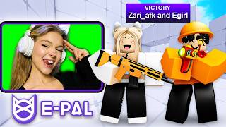 I Hired An EGIRL To Play Roblox RIVALS [upl. by Fesuoy]