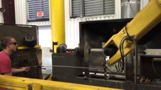 Robot spray welding colmonoy [upl. by Lodnar]