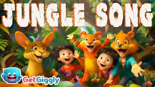 Jungle Song for Kids Jungle Fun GetGiggly Nursery Rhymes and Kids Songs [upl. by Mendel]