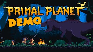 Primal Planet  a Primal Dinovania Metroidvania  Full Demo Gameplay [upl. by Okorih135]