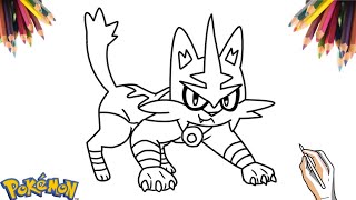 COMO DESENHAR O POKÉMON TORRACAT  HOW TO DRAW POKÉMON TORRACAT [upl. by Knah]